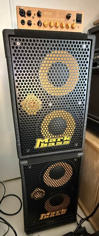 Mark Bass Tube 800 and two MB58R 102 Pure 400-Watt 2x10" Bass Speaker Cabinet (8ohm) image 1