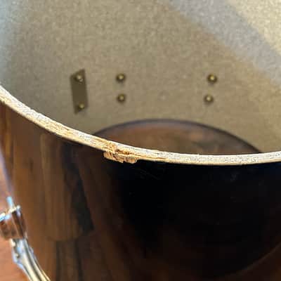Vintage 1980s Tama Imperialstar 11 x 15 Drum Concert Tom OG Jet Black Wrap image 14