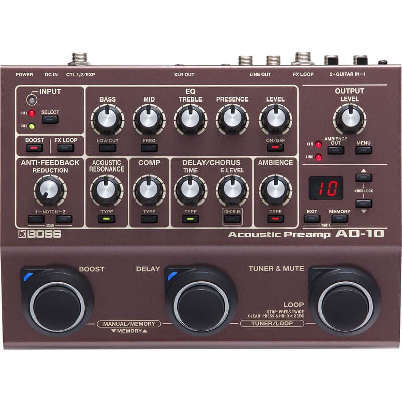 Boss AD-10 Acoustic Guitar Processor Pedal image 1