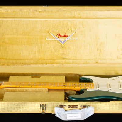 Fender Custom Shop LTD 1956 Stratocaster Gold Hardware NOS Sherwood Green Metallic (472) image 7