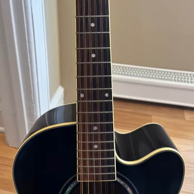 Ibanez AEL2012E-TKS-14-01 made in 2010 - Black semi-transparent w/ gig bag image 8