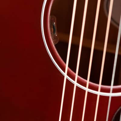 Gibson J-45 Special Acoustic/Electric Guitar - Satin Wine Red with Gig Bag image 11