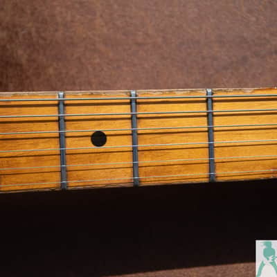 1981 Fender Gold on Gold Dan Smith Strat - Ultimate Road Worn Greenie MOJO Master - Pro Set Up w Perfect Frets/Action/Intonation! image 12