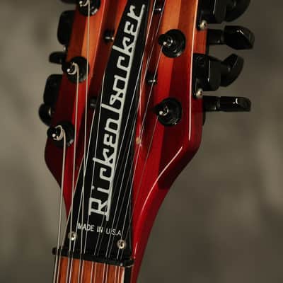 1995 Rickenbacker 360/12 string BT Fireglo w/BLACK hardware + binding!!! image 8