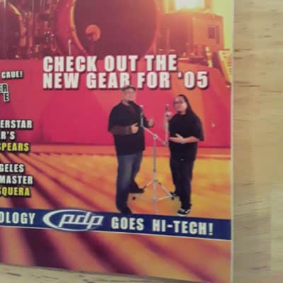 Vintage DW " Edge " Magazine from 2005 ( * Tommy Lee Poster still inside it * ) image 3