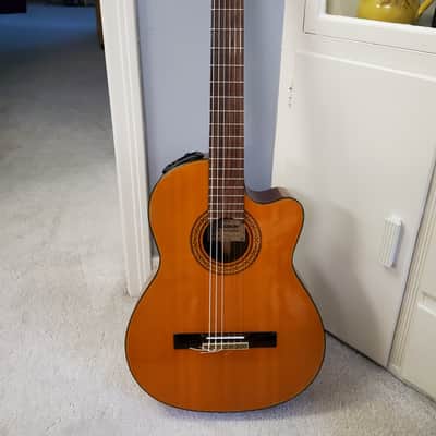 Rare Takamine Jasmine TC28C korea acoustic electric classical cutaway guitar 1990s full sound image 2