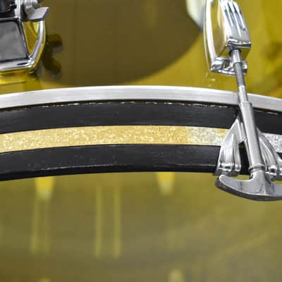 Vintage Ludwig Yellow Vistalite, Super Clean "Bonham" sizes: 14, 16, 18, 26 image 21