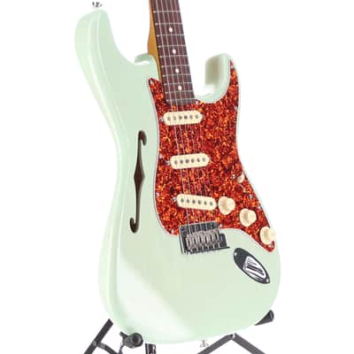 Fender Certified Pre-Owned American Professional II Stratocaster Thinline, Rosewood Fingerboard, Transparent Surf Green (J8) (10105) image 3