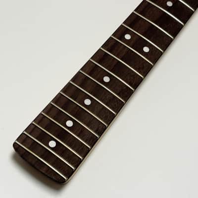 Strat Guitar Neck 22 Frets, 25.5'' Maple Wood Modern C Shape ST Guitar Necks with Radius 9.5'' Rosewood Fretboard Medium Jumbo Fret for Stratocaster Guitar Parts Replacement image 8