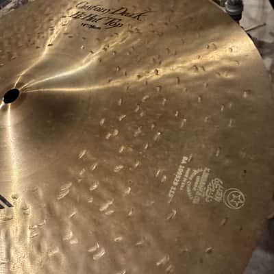 Zildjian 14" K Custom Dark Hi-Hat Cymbals (Pair) 1995 - Present - Traditional image 2