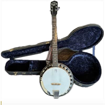 Deering Boston 6 Banjo 2009-2011 - Gloss Natural Mahogany image 1
