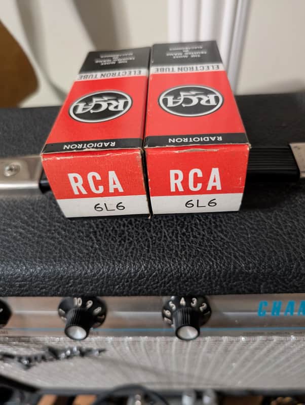 2 1966 RCA 6L6 Metal NOS Tubes Tested image 1