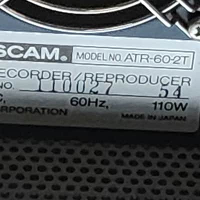TASCAM ATR60-2T 1/4" 2-Track Reel to Reel Tape Recorder 1980s - Tan image 10