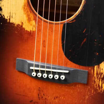 Martin D Jr-E StreetLegend Acoustic/Electric Guitar - Burst with Gig Bag image 11