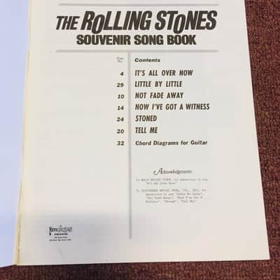 The Rolling Stones Souvenir Songbook  (Vintage/Used Book) image 3
