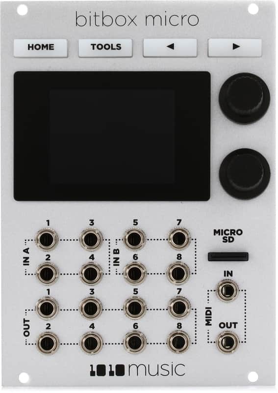 1010music Bitbox Micro Eurorack Compact Sampler with Touchscreen - White image 1