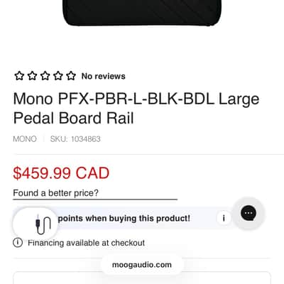 Mono Pedalboard Rail Large with Stealth Accessory Case 2023 - Present - Black image 6