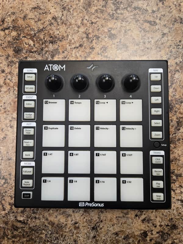 PreSonus ATOM USB 2.0 Pad Controller 2018 - 2019 - Black image 1