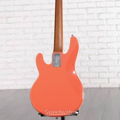 Sterling By Music Man StingRay RAYSS4 Electric Bass Guitar - Fiesta Red (RaySS4FRd1) image 4