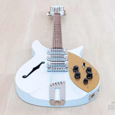 2004 Rickenbacker 325C58/12 12-String Blue Boy F Hole w/ Roger McGuinn Compressor & Case, 325/12 image 12
