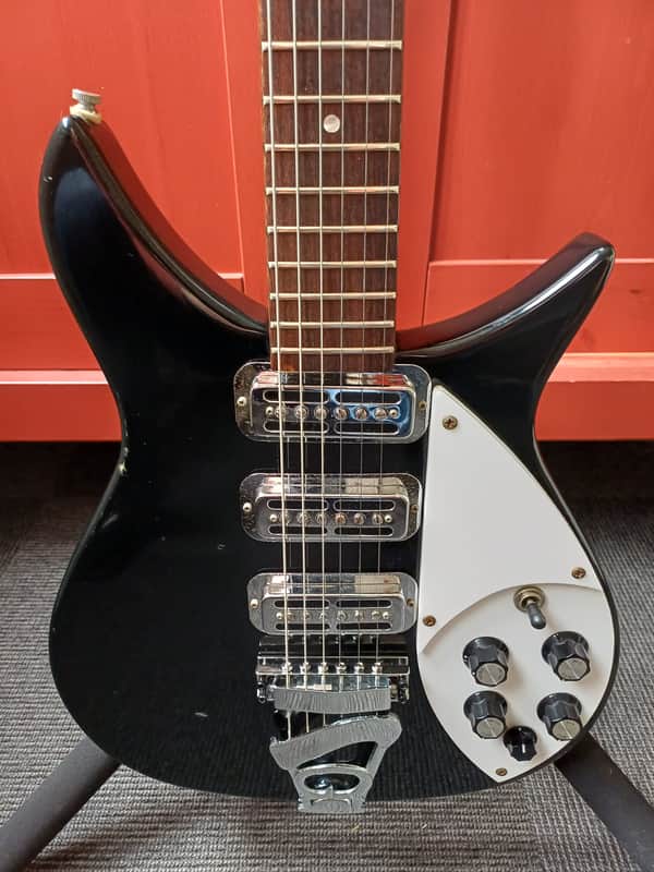 1978 Greco RG-750 MIJ Fujigen John Lennon Style Black Vintage Guitar w/ Vintage Case image 1