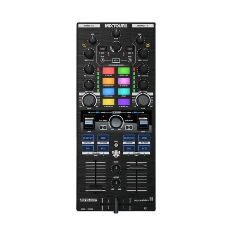 Reloop Mixtour Pro All-In-One Four-Deck DJ Controller with Audio Interface and Flexible Performance Pad Section image 1