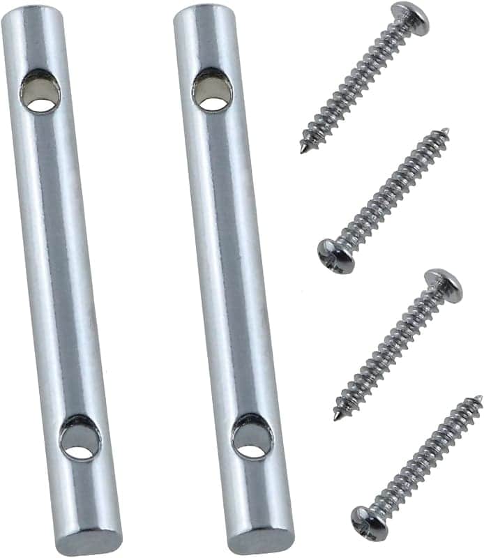 2pcs Guitar String Retainer Bar 44.8mm Guitar String Retainer Bar with Mounting Screws Metal Guitar Parts Accessories Guitar Tree Guide For Electric Guitars Parts image 1