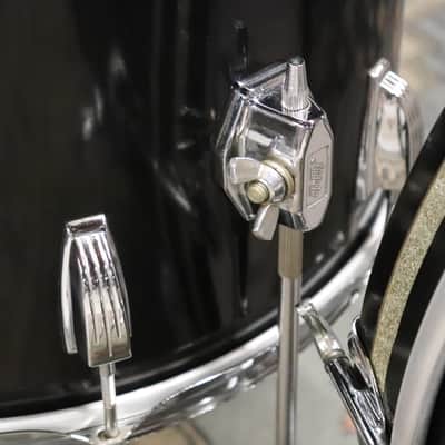 Ludwig 6pc Black Cortex Drum Kit Set 3ply Maple Vintage 1970's image 8