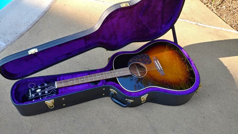 期間限定出品 Epiphone Elite J-45 (管理ヤ) Epiphone Elite Elitist J-45 2003 Vintage Sunburst MIJ - RARE | Reverb