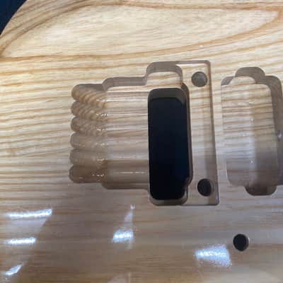 Finished Ash 6 string Jem style guitar body, HSH, AANJ, front route- RB221 image 2