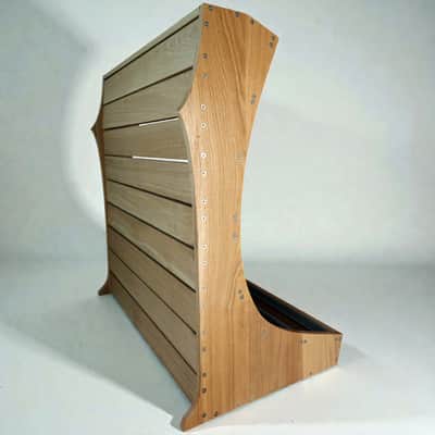 22U / 168hp Eurorack case MARIZILLA • Oak • Rails + Threaded strips / Unpowered image 4