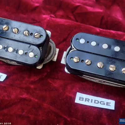 Early - Mid 1960s Gibson Patent Number Sticker Humbucker Pickups Matched Pair Non Pre T-Top 1965 image 23