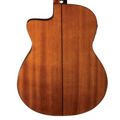 Washburn C5CE Classical Cutaway Acoustic Electric Guitar. Natural image 7