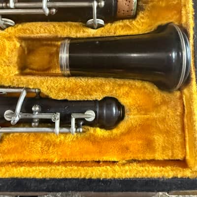 Linton brand wood Oboe with case and reed. Made In USA image 4