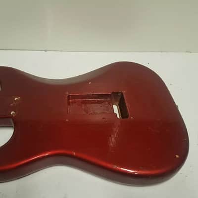 1969 FENDER STRATOCASTER BODY USA - CANDY APPLE RED image 6