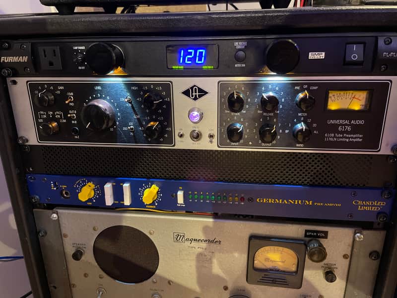 Universal Audio 6176 Channel Strip with mic pre, EQ and compressor preamp image 1