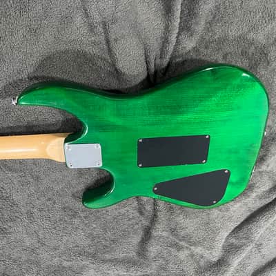 Hamer Slammer Diablo 90s - Transparent Green Dimarzio Super Distortion image 7