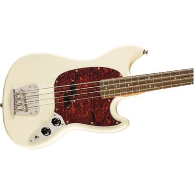 Squier Classic Vibe '60s Mustang Bass IL Olympic White - 4-String Electric Bass image 4
