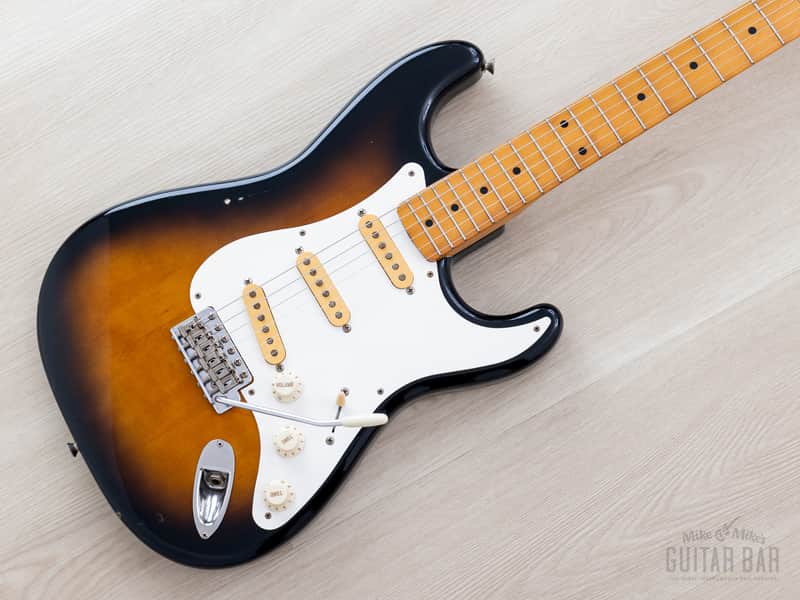 1987 Fender Stratocaster ‘57 Vintage Reissue ST57-55 Sunburst 100% Original w/ Case, Japan MIJ Fujigen image 1