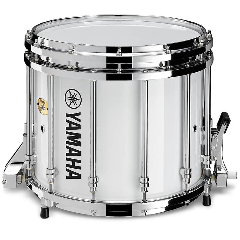 Yamaha 9400 SFZ Marching Snare Drum - Chrome Hardware Regular 14 x 12 in. White