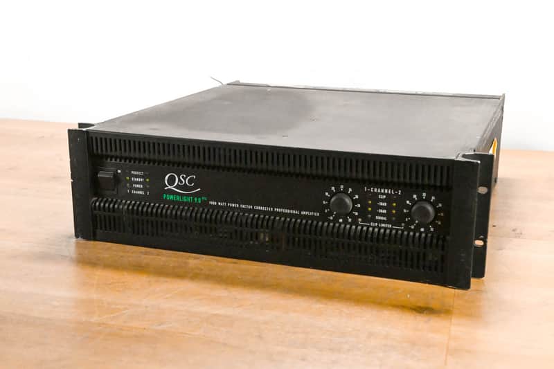 QSC PowerLight 9.0 PFC Power Factor Corrected 2-Channel Power Amplifier CG011UT image 1
