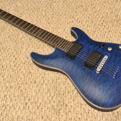 Schecter C-1 Platinum Diamond Series Electric Guitar MIK Midnight Blue Satin MINT! image 15