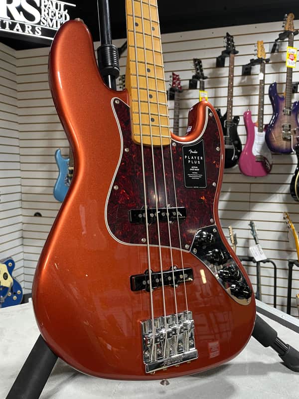 Fender Player Plus Active Jazz Bass - Aged Candy Apple Red w/Gig Bag & PLEK*D #231 image 1