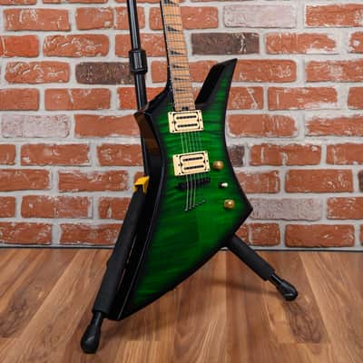 Jackson Usa Custom Shop KE-2H TOM Roasted Kelly Flame Maple Top Transparent Green Burst 2024 w/OHSC (B-stock) image 3