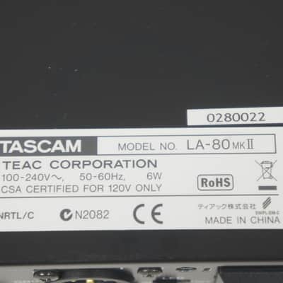 TASCAM LA-80Mk2 8ch Unbalanced to Balanced Line Converter XLR RCA DirectBox 100-240V image 9