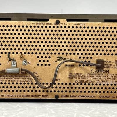 Vintage Zenith Model X323 AM/FM Tube Radio – Fully Working Order image 6