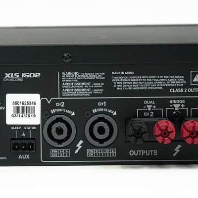 Crown XLS 1502 525W 2-Channel Power Amplifier – DriveCore Class D w Advanced DSP image 5
