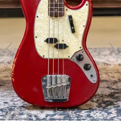 Fender Mustang Bass 1966 4 String Electric Bass Vintage Original 1966 image 7