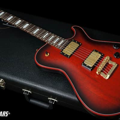 Knaggs Guitars Kenai in Vintage Cherry Smokeburst w/ Red Stained Binding image 3