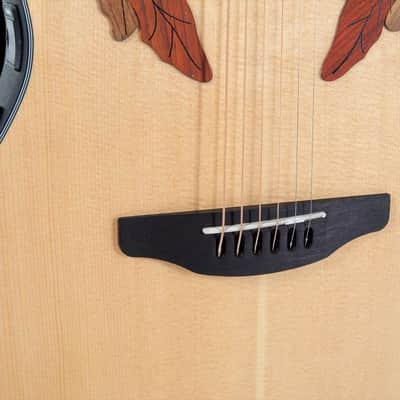 Ovation Celebrity Elite Acoustic-Electric Guitar, Natural (CE44-4-G) image 4